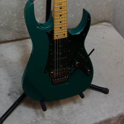 1991 MIJ Ibanez RG-550 electric guitar in teal finish image 8