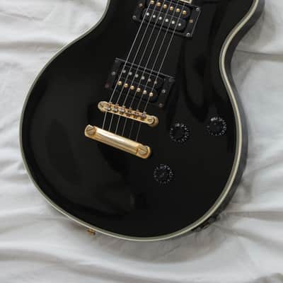 2010 Epiphone Tak Matsumoto Signature DC Les Paul Custom Electric Guitar - Ebony Finish + OHSC image 1