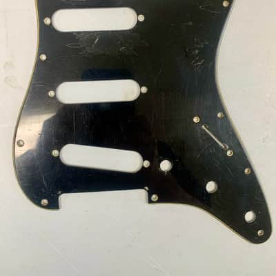 Fender Custom Shop '62 Stratocaster Pickguard - Black 3-Ply SSS 11-Hole - Pulled from Heavy Relic image 1