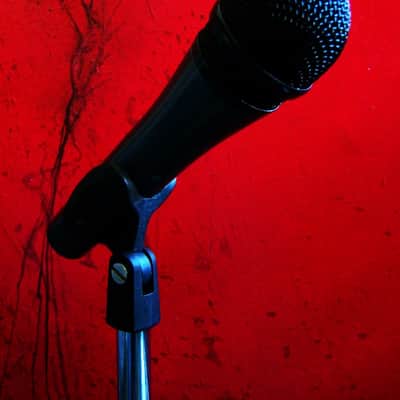 Vintage 1990's Sennheiser E815S dynamic cardioid microphone Low Z w mic clip image 1