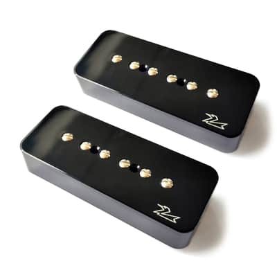 Fuzzy Duck™ Black Series Single Coil Pickups for Stratocasters (Bridge) - Black with Logo