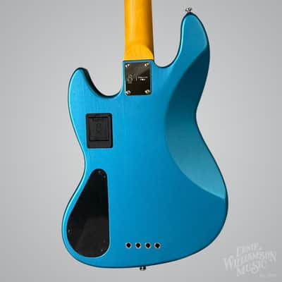 Sire Marcus Miller V6-4 String Bass Guitar, Maple Fingerboard, Ocean Turquoise Blue image 2
