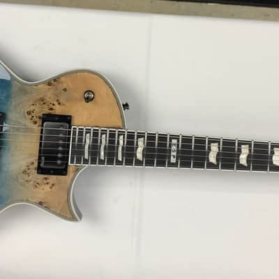 ESP E-II Eclipse Blue Natural Fade BM Burled Maple Electric Guitar + Hard Case B-Stock Made in Japan image 12
