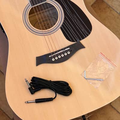 Kit Acoustic guitar chitarra acustica + jack cable + amplifier image 10