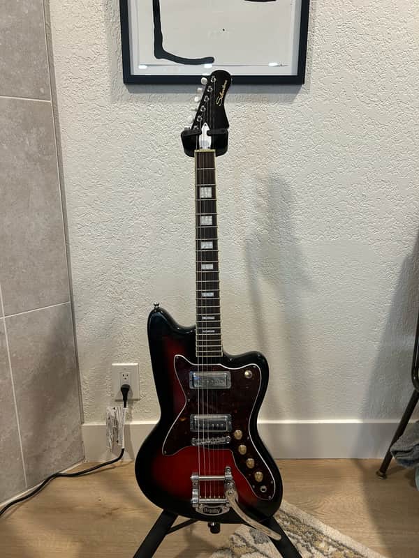 Silvertone 1478 Reissue 2010s - Red Silver Flake Burst image 1