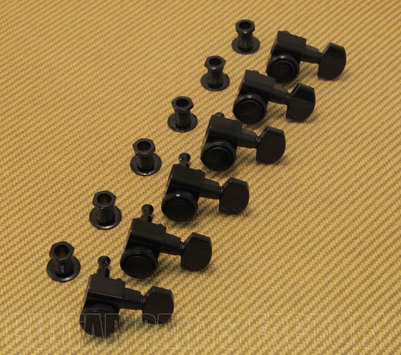 099-0818-400 Fender "F" Logo Locking Black Guitar Tuners Strat/Tele image 1