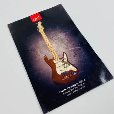 Fender Stevie Ray Vaughn Promotional Flyer and GC VIP Invitation. 2007 image 4