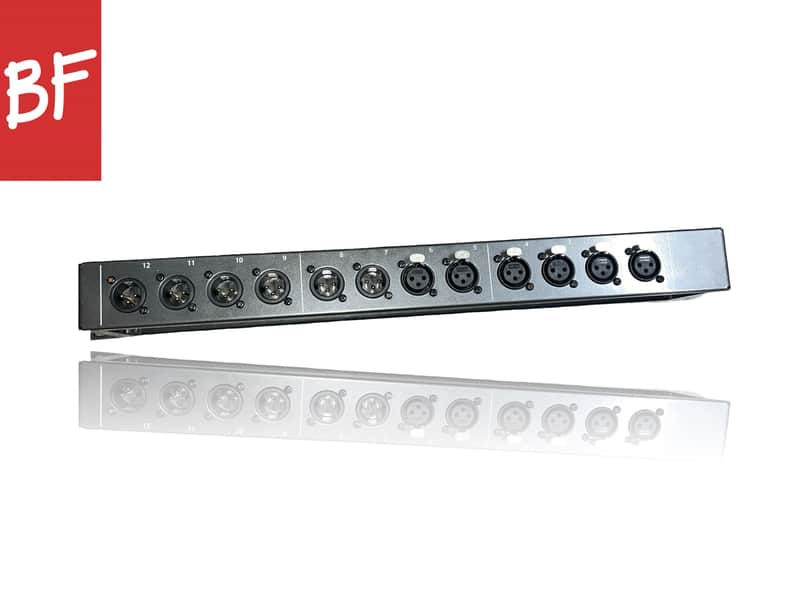 Hosa PDR-369 12-Channel XLR Patch Panel image 1