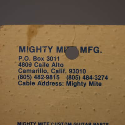 1980s Mighty Mite USA Input Jack Plate Gold Sealed NOS image 5