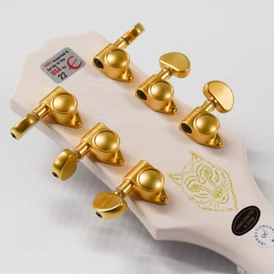 Epiphone Emily Wolfe "White Wolfe" Sheraton Semi-Hollow Electric Guitar - Aged Bone White image 11