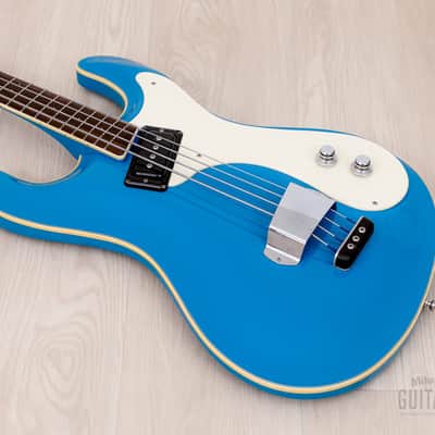 2006 Mosrite USA Custom Shop Ventures Model Bass 1963 Vintage Reissue California Blue w/ Case, COA image 11