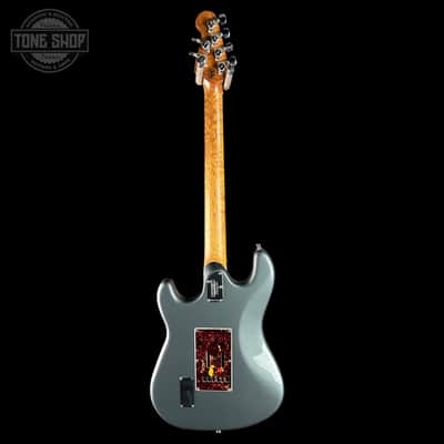 Used 2018 Ernie Ball Music Man Cutlass HSS Charcoal Frost w/case TSU25228 image 8