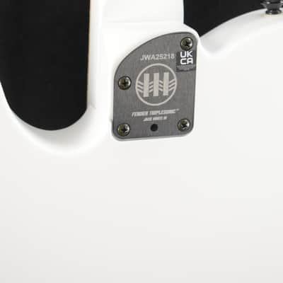 Mint Fender Jack White Triplesonic Acoustasonic Telecaster Satin Arctic White with Black Top image 7