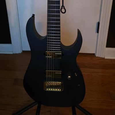 Ibanez RGIXL7-BKF Iron Label 2020 - Present - Black Flat image 9