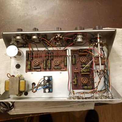 Dynaco PAS-2 Gold stereo tube hifi preamp PAS2 Dynakit 1960s - gold and brown image 2
