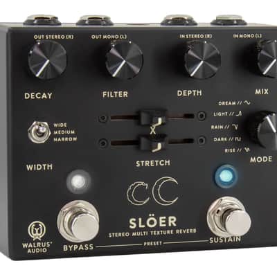Walrus Audio SLÖER Stereo Ambient Reverb Pedal (Black) - Open Box image 3