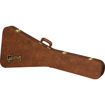 Gibson Flying V Electric Guitar Hardshell Case, Original Brown image 1