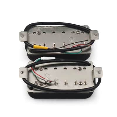 Alnico II Black Guitar Humbucker Pickups Neck and Bridge Set image 2