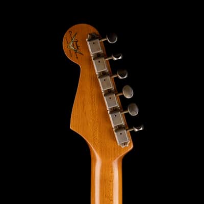 Used 2021 Fender Custom Shop Limited Edition Double-Bound Stratocaster Journeyman Relic Aged Candy Tangerine with Case image 13