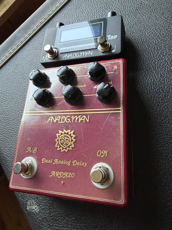 Analogman ARDX20 Dual Analog Delay (Flat Box) 2014 - Present - Burgundy