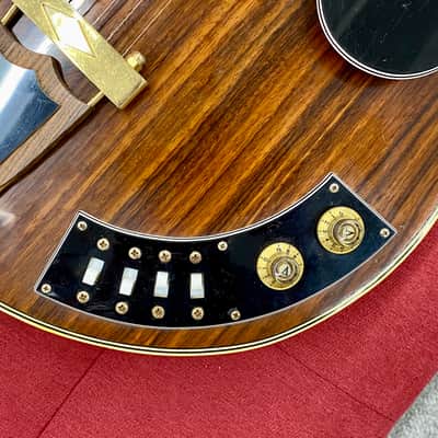 Ventura V-1502 Al Ciaola Copy Electric Guitar 1970's - Walnut w/ Case Made in Japan image 4