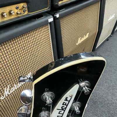 Rickenbacker 360 Bound Headstock Stereo 1971 Black Jetglo image 12