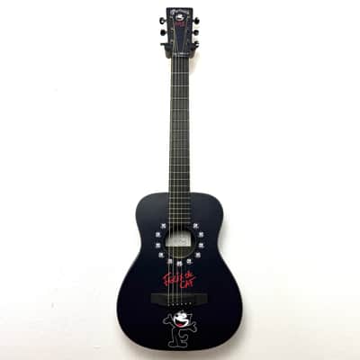 Martin Limited Edition FeliX The Cat Guitar II w/ Gig Bag and Case 2006  - Black image 1