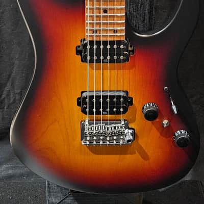 Ibanez Prestige AZ2402 Electric Guitar - Tri Burst Fade Flat 2025 image 2