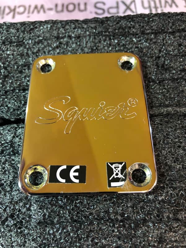 Fender Squire - Neck plates - Chrome image 1