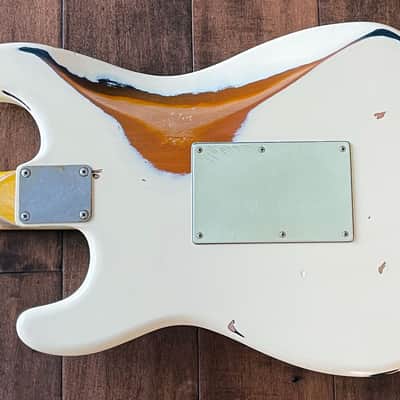 Nash Guitars Model S-81/HSS Oly White Over 2-Tone Maple Neck Lollars VSN100 image 7