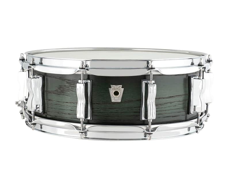 Ludwig 5x14" Classic Oak Snare Drum - Green Burst - Used image 1