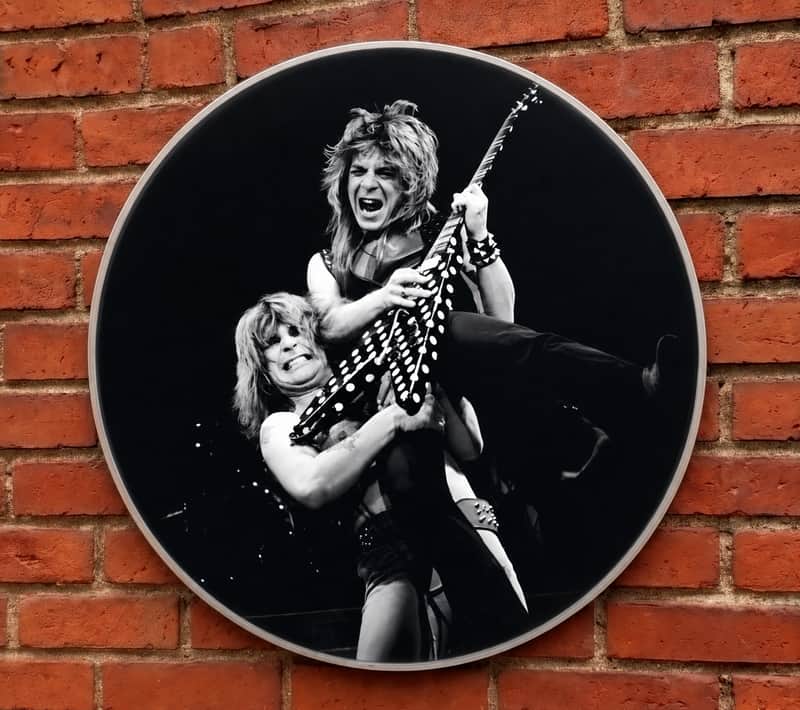 Ozzy Osbourne & Randy Rhodes, LIVE, 22" Bass Drumhead image 1