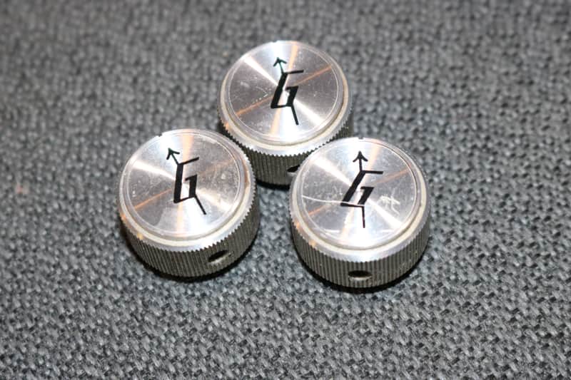 Vintage 1960s Gretsch Aluminum Control Knobs - Lot of 3 - No Tariffs image 1