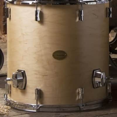 Noble & Cooley *Pre-Order* CD Maple 16x16" Natural Satin Floor Tom Drum w/Legs & Chrome Hardware | Made in the USA | Special Order | Authorized Dealer image 1