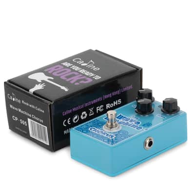 Caline CP-505 Wave Machine Chorus Guitar Effect Pedal True Bypass Aluminum Alloy Casing Blue image 6