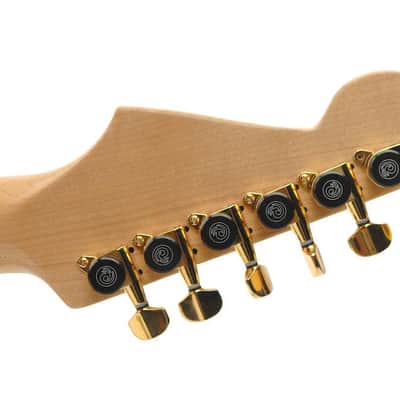 D'Addario Auto-Trim Tuning Machines, 6 In-Line setup, Gold image 3