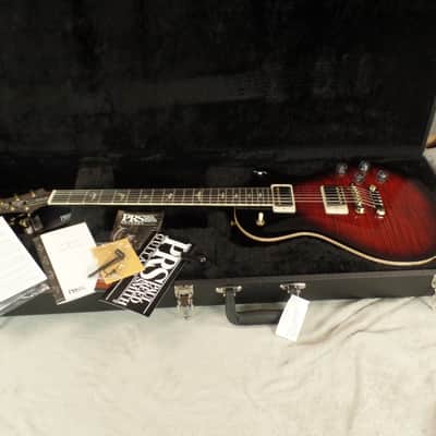 2017 Paul Reed Smith McCarty Singlecut 594 Figured 10 Top - Fire Red Burst image 4