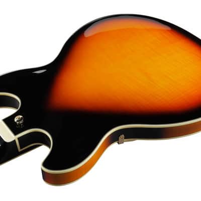 Ibanez AS113-BS Artstar AS Hollow Body Guitar 6-String - Brown Sunburst + Case image 3