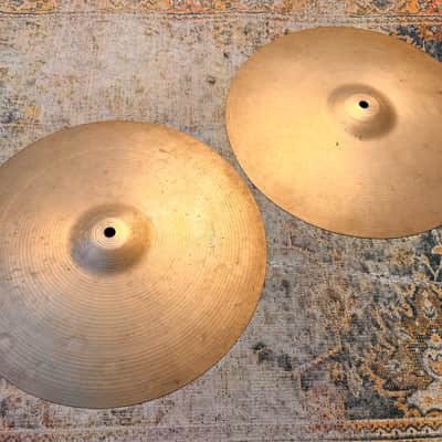 Rare Vintage Paiste Pre Serial 602 THIN Hihats 14” REAL DEAL! Only 818 922 g Don’t Pay $800!! image 4