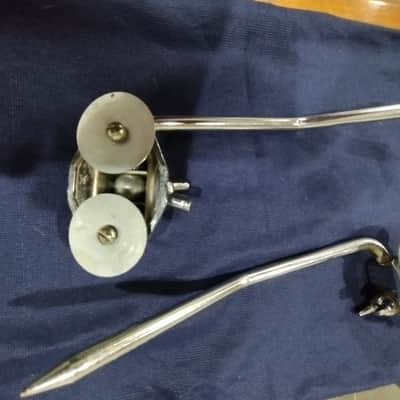 Vintage Ludwig bass drum spurs - gull wing 1960's image 16