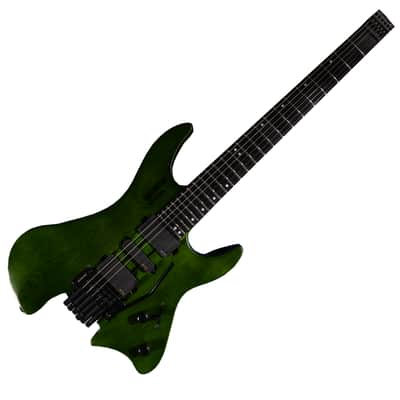 Bootlegger Guitar  Absinthe  Headless 2022 Green Matte EMG Coil Split Tremolo Case image 2