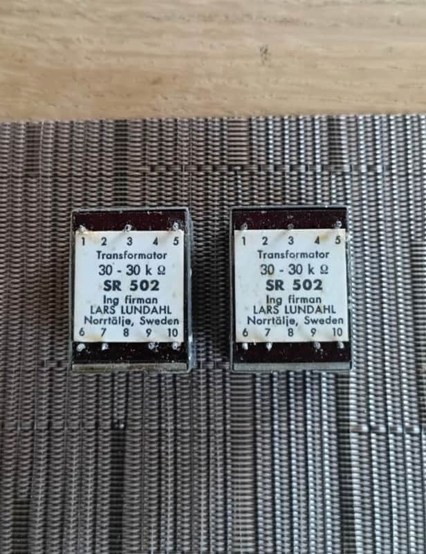 Lundahl SR502 Pair of high-impedance bridging input transformers image 1