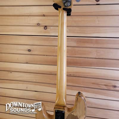 FEATURING THE CLAW 1969 Fender Precision Bass with G&G-Style Hard Case - Stripped Natural, 10.2lbs, Fender "The Claw" Solid Brass Bridge image 13