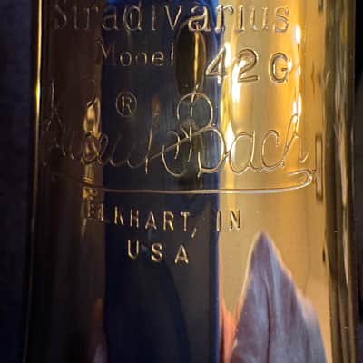 Bach Stradivarius LT42BOG 2000's - Gold Brass Bell/Lightweight Nickel Silver Outer Slide image 3