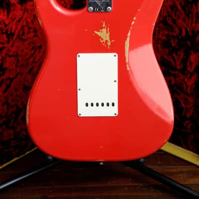 Fender Custom Shop LTD Fat 50's Stratocaster Relic Fiesta Red Electric Guitar 2018 Pre-Owned image 12