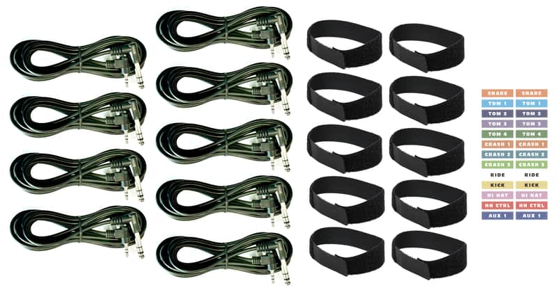 ** 9 Cable Connection Kit for Yamaha DTX400 and DTX402 Drum Modules ** image 1