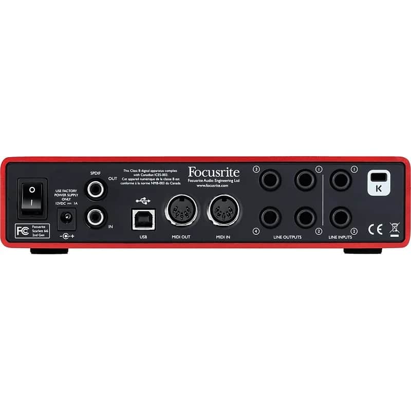 Focusrite Scarlett 6i6 2nd Gen USB Audio Interface image 2