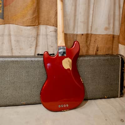 Fender Mustang Bass Guitar 1970 - Competition Red image 7