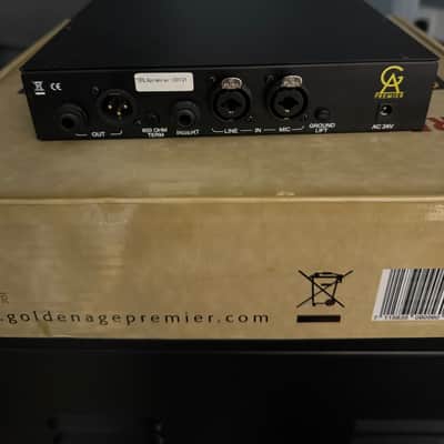Golden Age Premier PRE-73 DLX Premier Microphone Preamp 2010s - RAF Blue Grey image 4