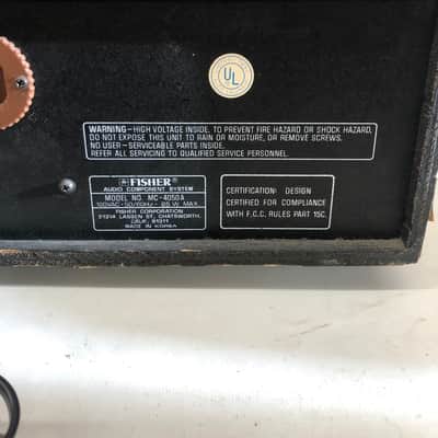 Fisher MC 4050A Audio Component System 1970's For Repair image 4